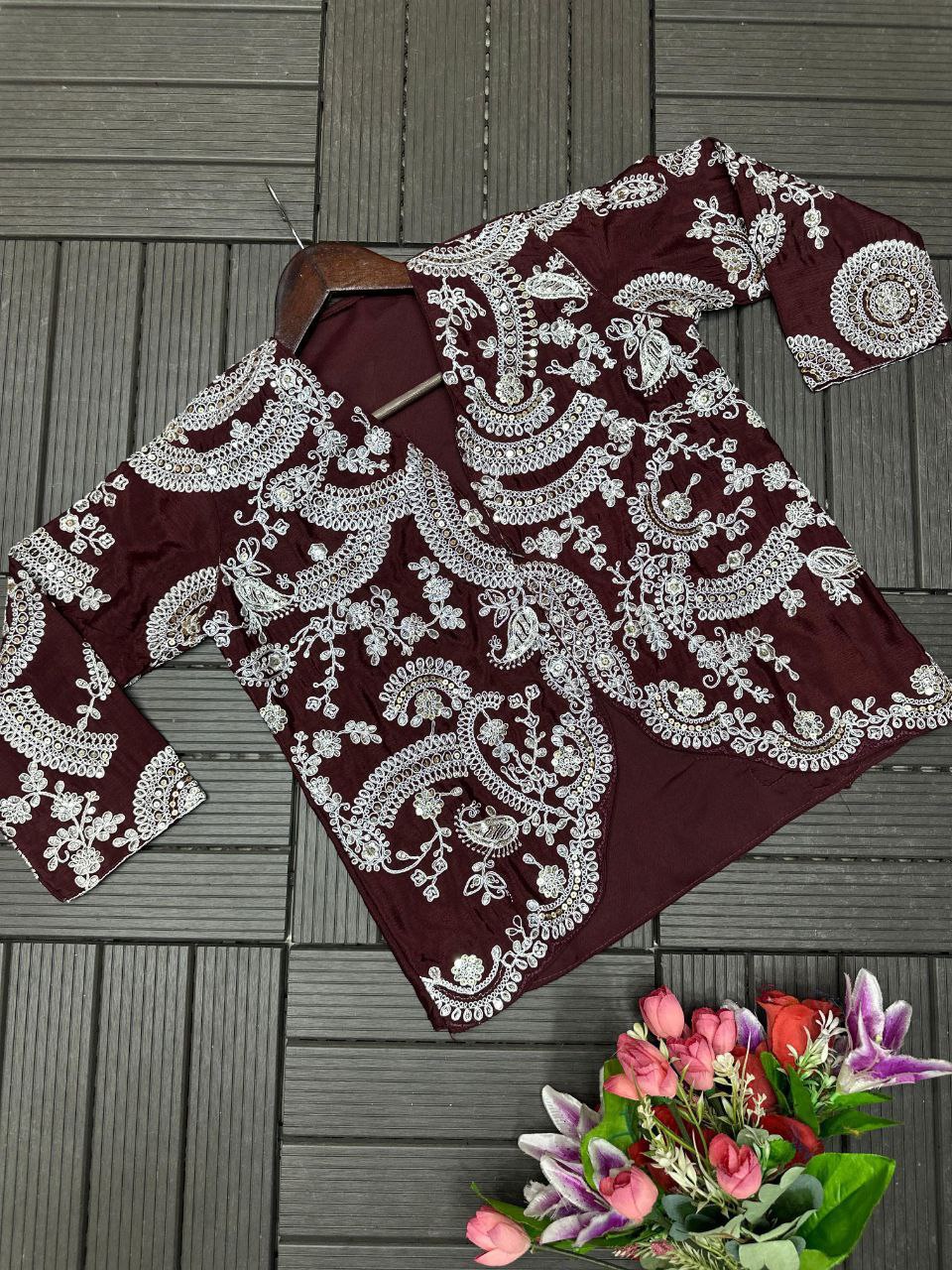 Latest Jacket saree ready to wear