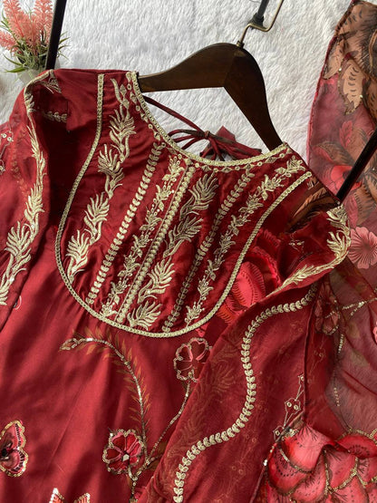 Soft Organza Sharara Set