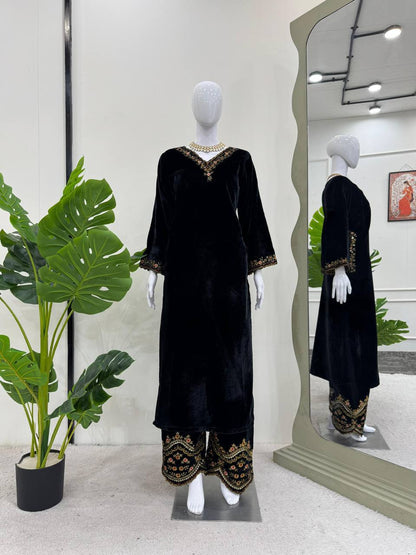 Premium Viscose Velvet Co-Ord Set