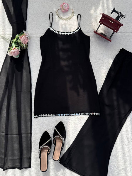 Exquisite Faux Georgette 3-Piece Set