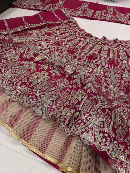 Premium Soft Net Sequins Coding Work Lehenga Choli Set with Dupatta