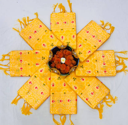 Soft Lichi Silk Saree with Rich Jacquard Work