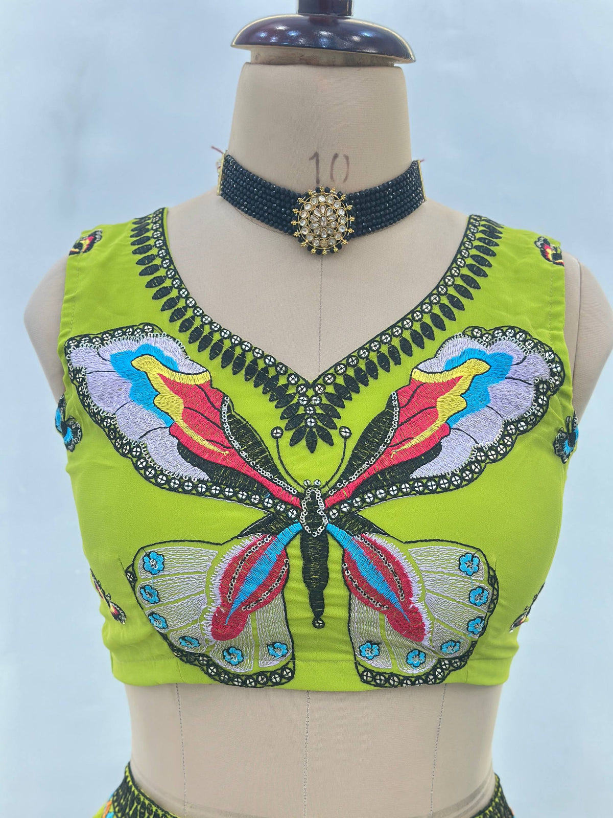 Faux Georgette Lehenga Choli Set