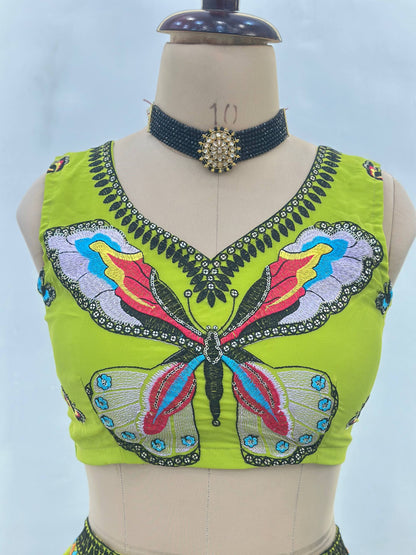 Faux Georgette Lehenga Choli Set