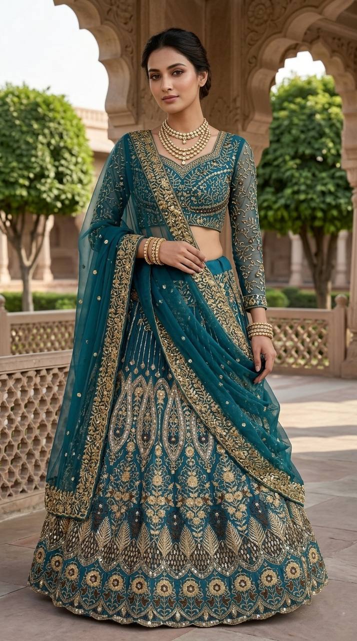 Premium Soft Butterfly Net Lehenga Choli With Intricate Sequins Work