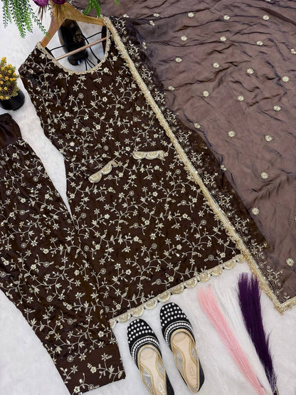 Frendy Silk Farshi Salwar suit