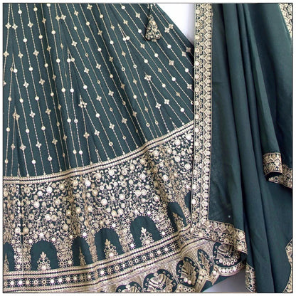 Royal Sequin Embroidered Georgette Lehenga Set