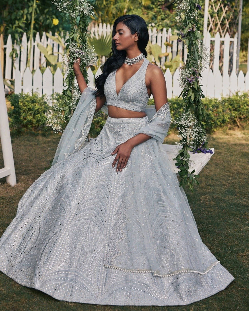 Premium Faux Georgette Lehenga Choli Set