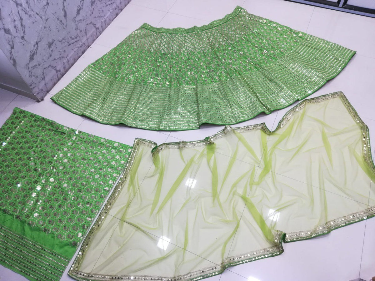 Royal Embellished Banglori Silk Lehenga Set
