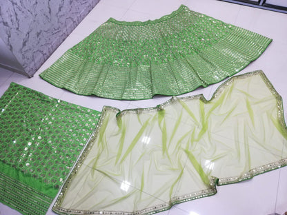 Royal Embellished Banglori Silk Lehenga Set