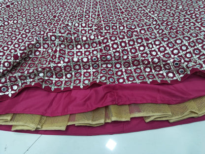Premium Fox Georgette Mirror-Work Lehenga Choli Set