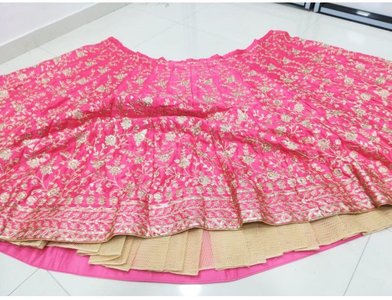 Gajri Sequence Embroidered Lehenga Choli Set