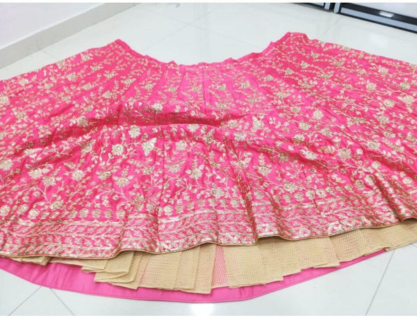 Gajri Sequence Embroidered Lehenga Choli Set