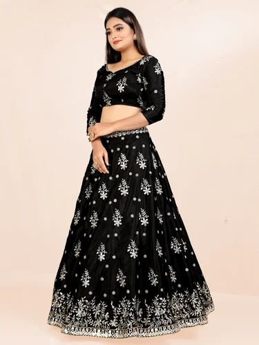 Exquisite French Silk Embroidered Lehenga Set