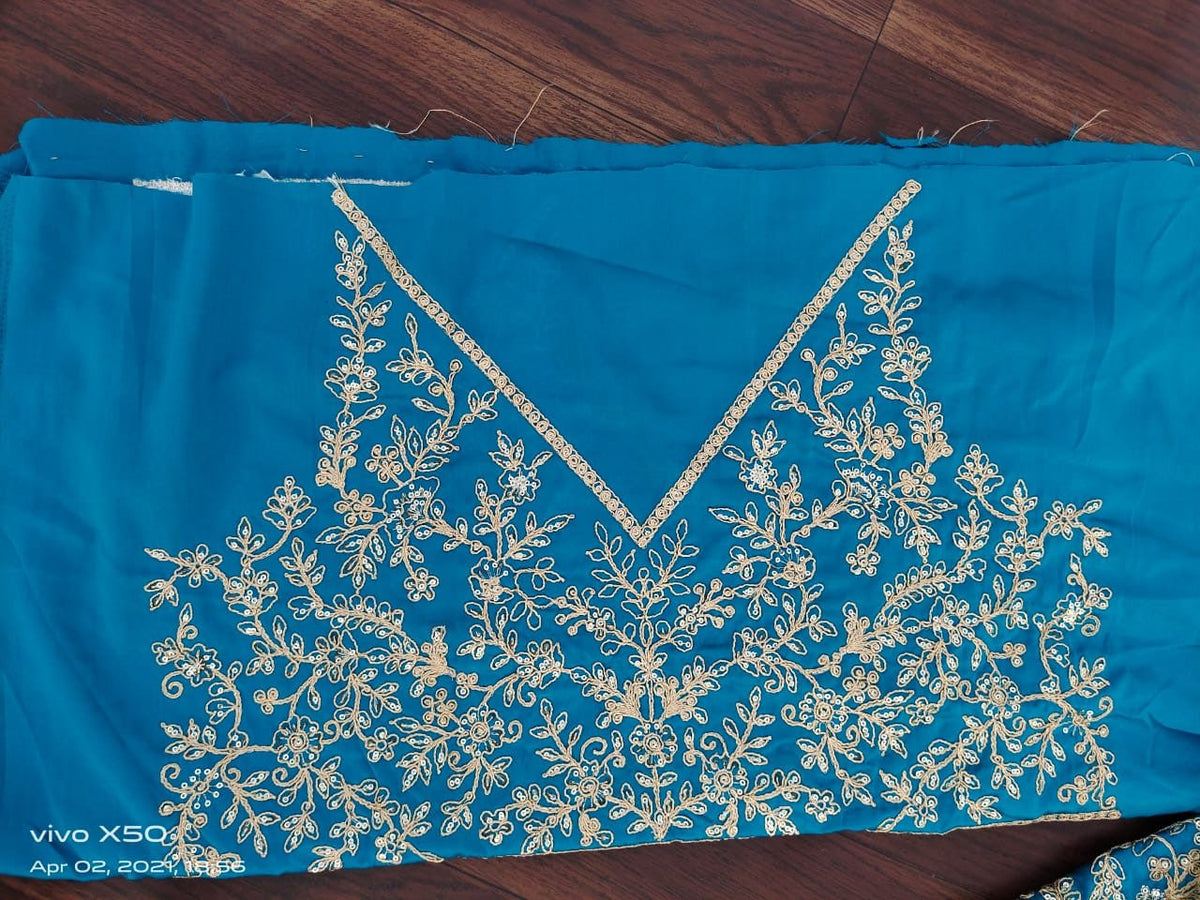 Elegant Malai Satin Embroidered Lehenga Choli Set