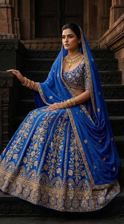 Elegant Faux Georgette Lehenga Choli Set
