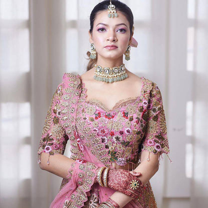 Festive Wear Fox Georgette Lehenga Choli with Heavy Sequins Work