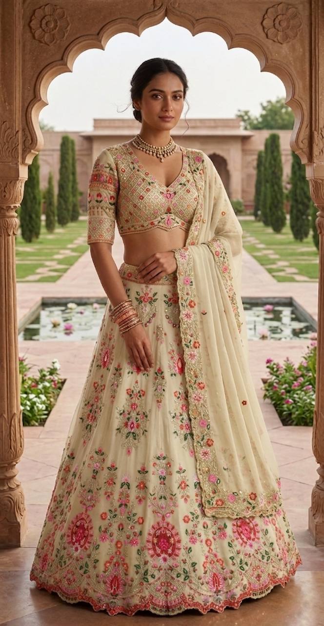Royal Faux Georgette Sequin Lehenga Set