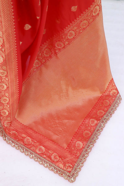 Banarasi Silk Saree with Matching Silk Blouse Piece