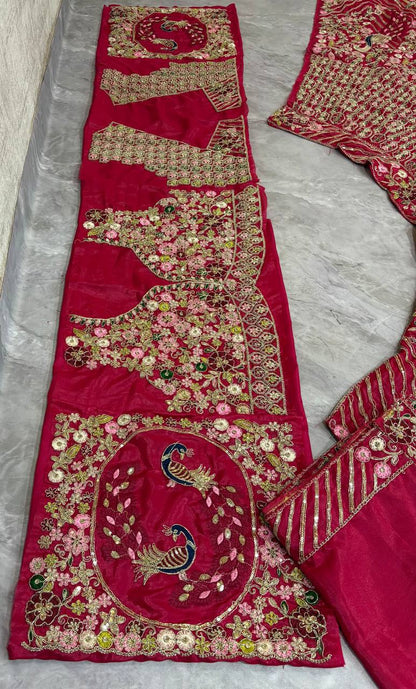 Twinkle Silk Coding Sequins Embroidered Lehenga Choli Set