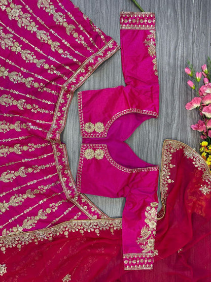 Wedding Wear Silk Lehenga Choli