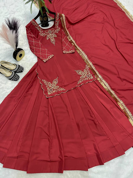 Latest Crape Silk Sequence Work Lehenga Choli