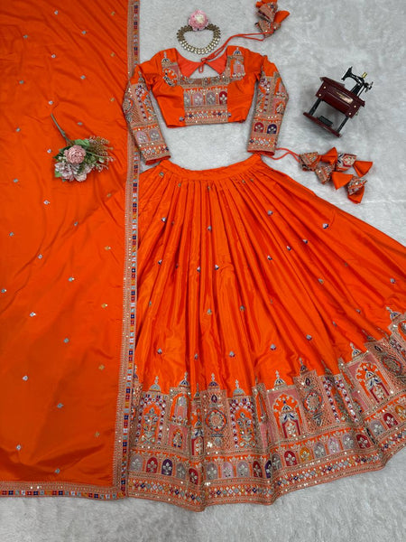 Wedding Wear Crape Silk Sequence Lehenga Choli
