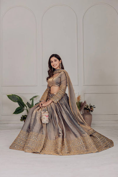 Wedding Wear Sequence Fendi Lehenga Choli