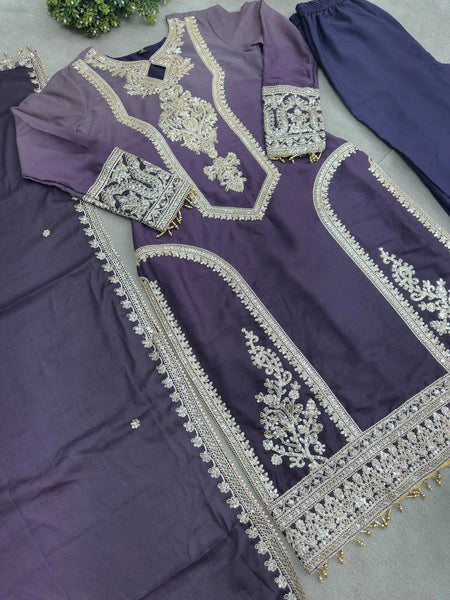 Party Wear Georgette Sequence Salwar Suit