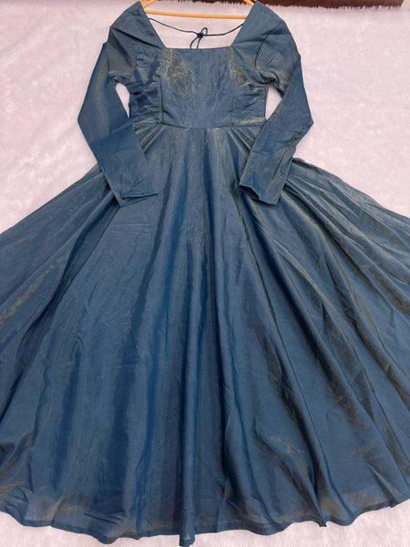 Latest Rama Green Color Simmer Silk Salwar Suit