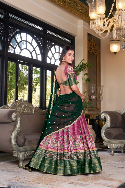 Kanchipuram Zari Weaving Lehenga Choli