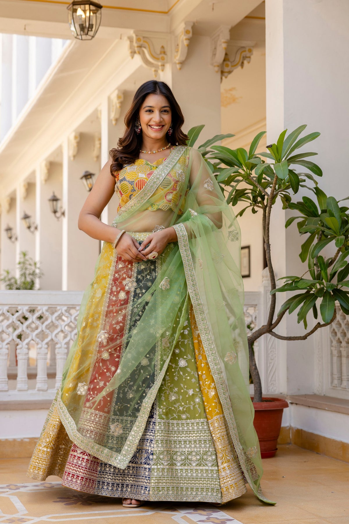 Latest Georgette Multi Thread Sequence Lehenga Choli
