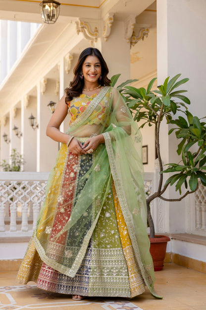 Latest Georgette Multi Thread Sequence Lehenga Choli