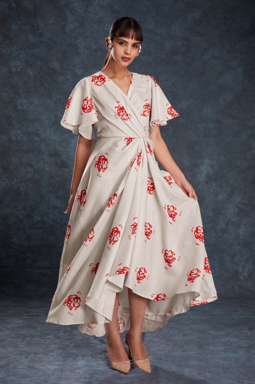 Off White Color Linen Printed Co-Ord Set