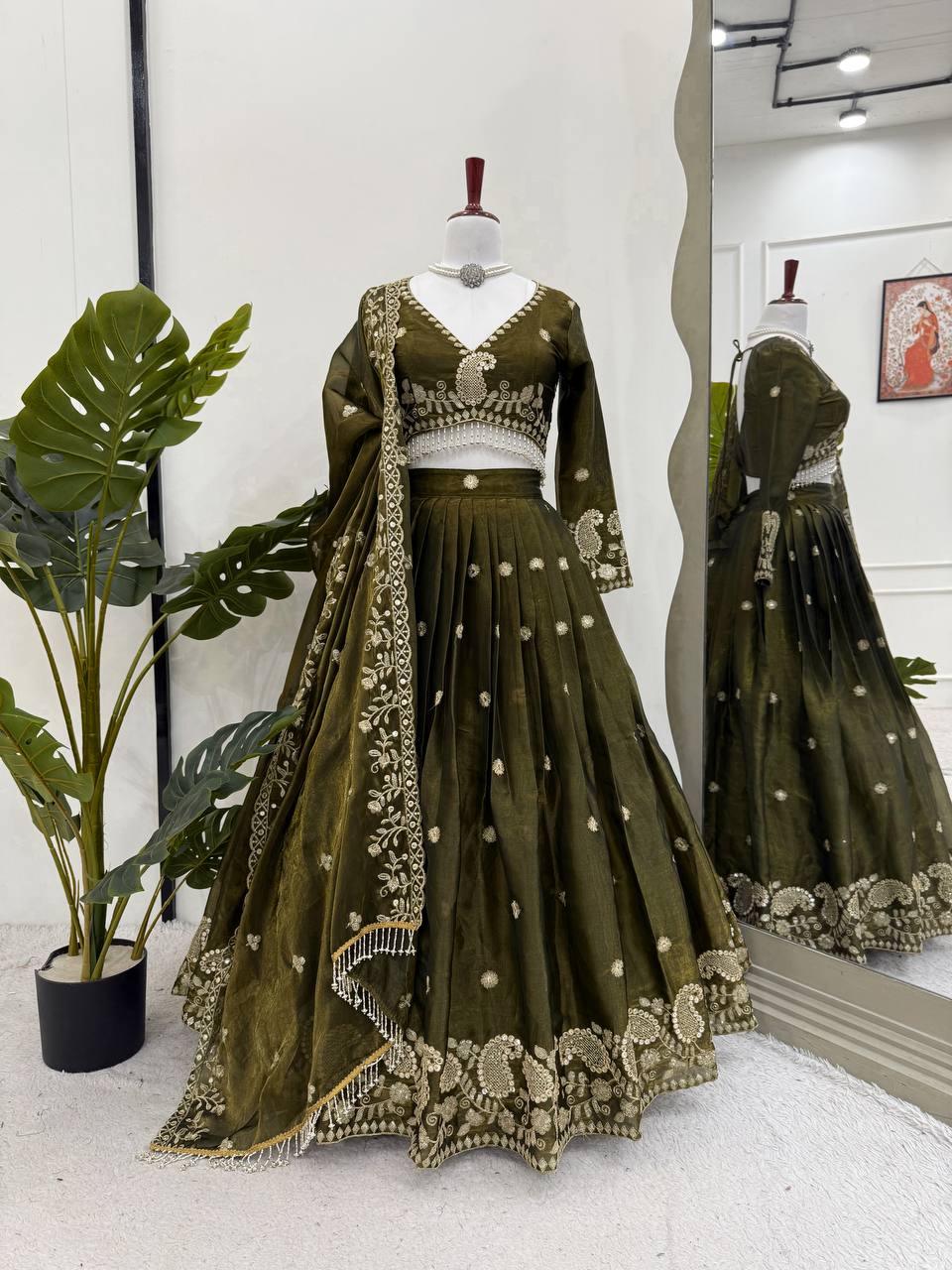 Wedding Wear Jimmy Cho Sequence Lehenga