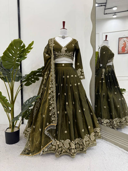 Wedding Wear Jimmy Cho Sequence Lehenga