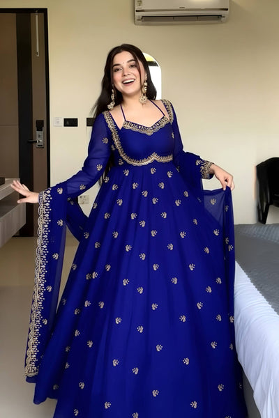 Latest Georgette Anarkali Salwar Suit