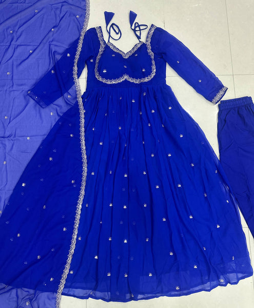 Latest Georgette Anarkali Salwar Suit