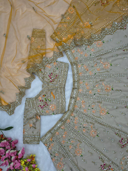 French Crepe Silk Lehenga Choli set