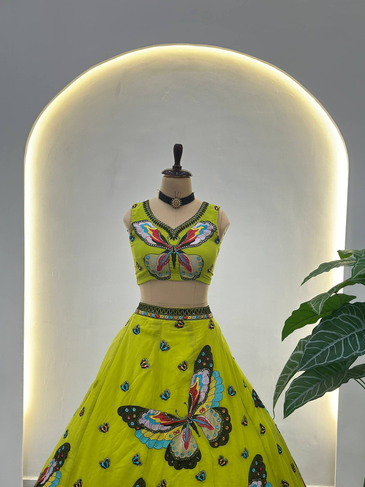 Faux Georgette Lehenga Choli Set