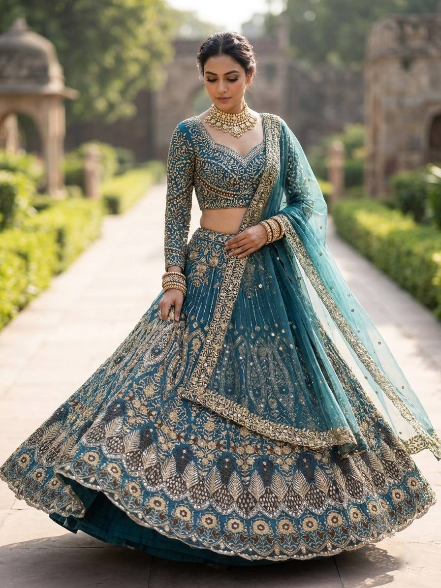 Premium Soft Butterfly Net Lehenga Choli With Intricate Sequins Work