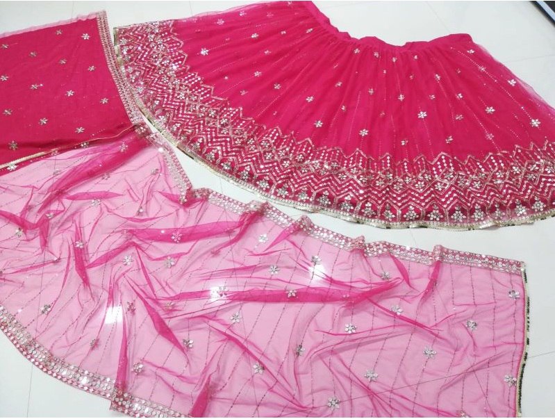 Premium Butterfly Soft Net Lehenga Choli with 9mm Sequins Jari Embroidery