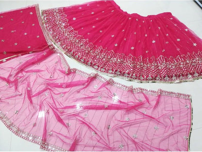 Premium Butterfly Soft Net Lehenga Choli with 9mm Sequins Jari Embroidery