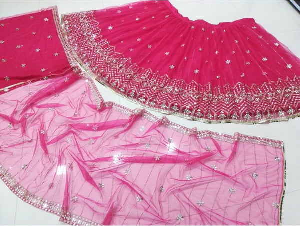 Premium Butterfly Soft Net Lehenga Choli with 9mm Sequins Jari Embroidery
