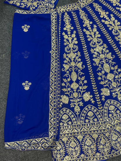 Elegant Faux Georgette Lehenga Choli Set