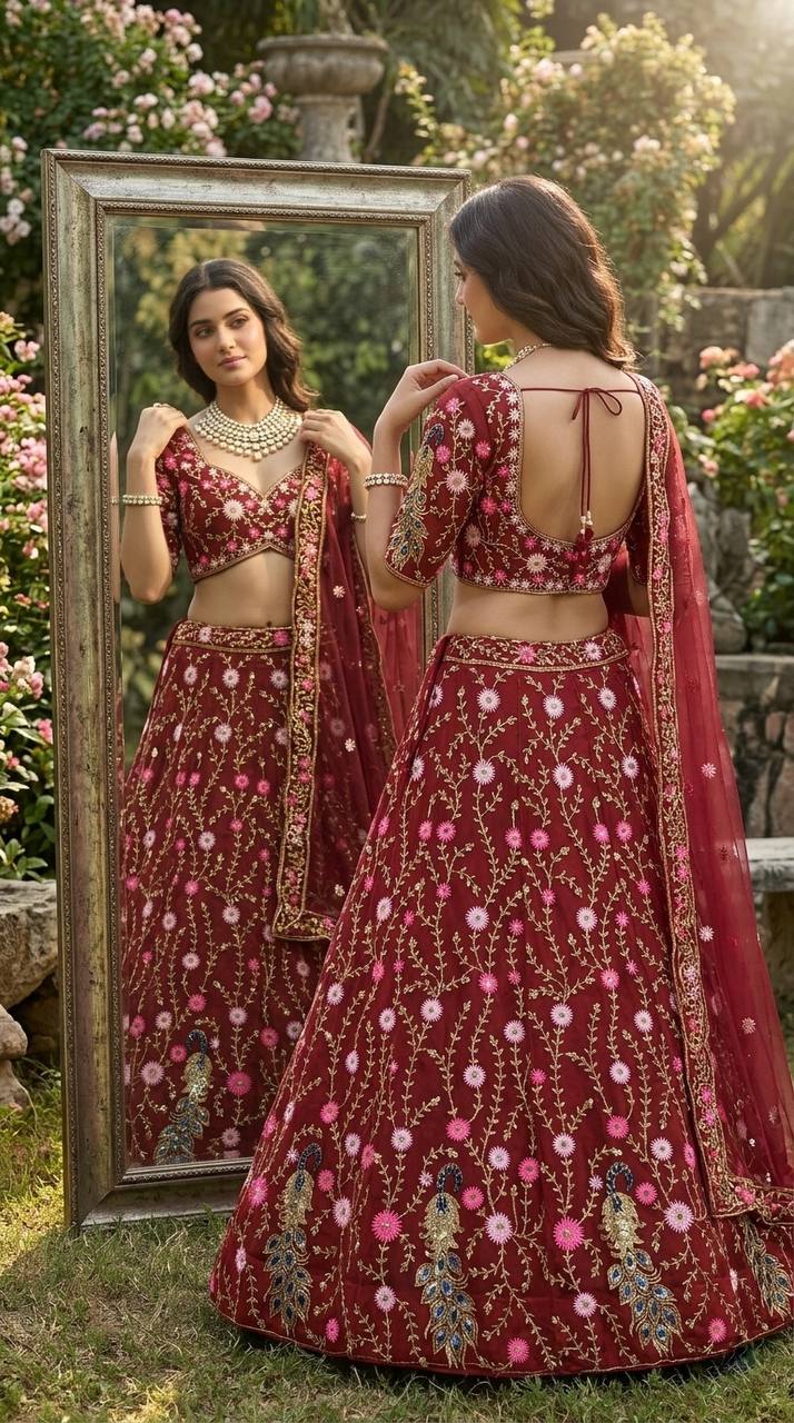 Royal Sequins Net Lehenga choli set