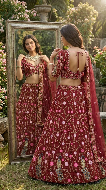 Royal Sequins Net Lehenga choli set