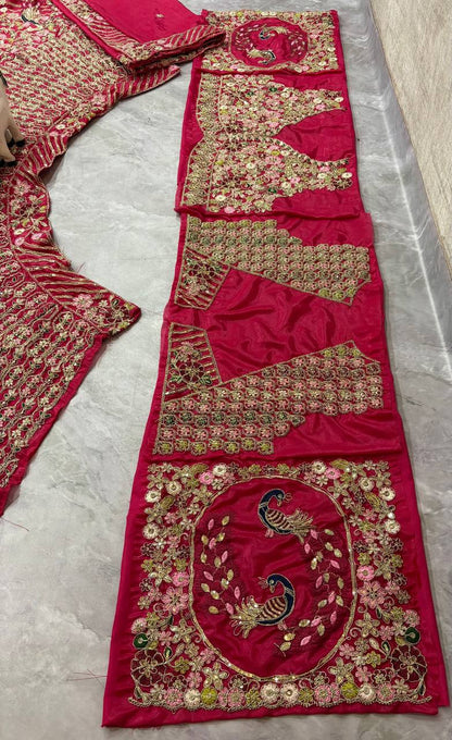 Twinkle Silk Coding Sequins Embroidered Lehenga Choli Set