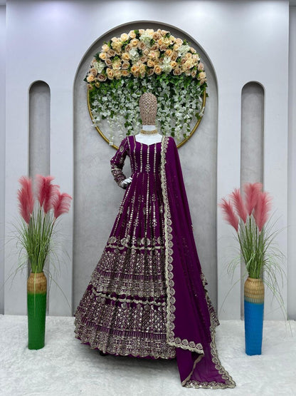 Beautiful wedding Collection Anarkali Lehenga with Dupatta