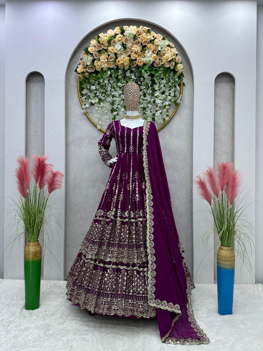 Beautiful wedding Collection Anarkali Lehenga with Dupatta